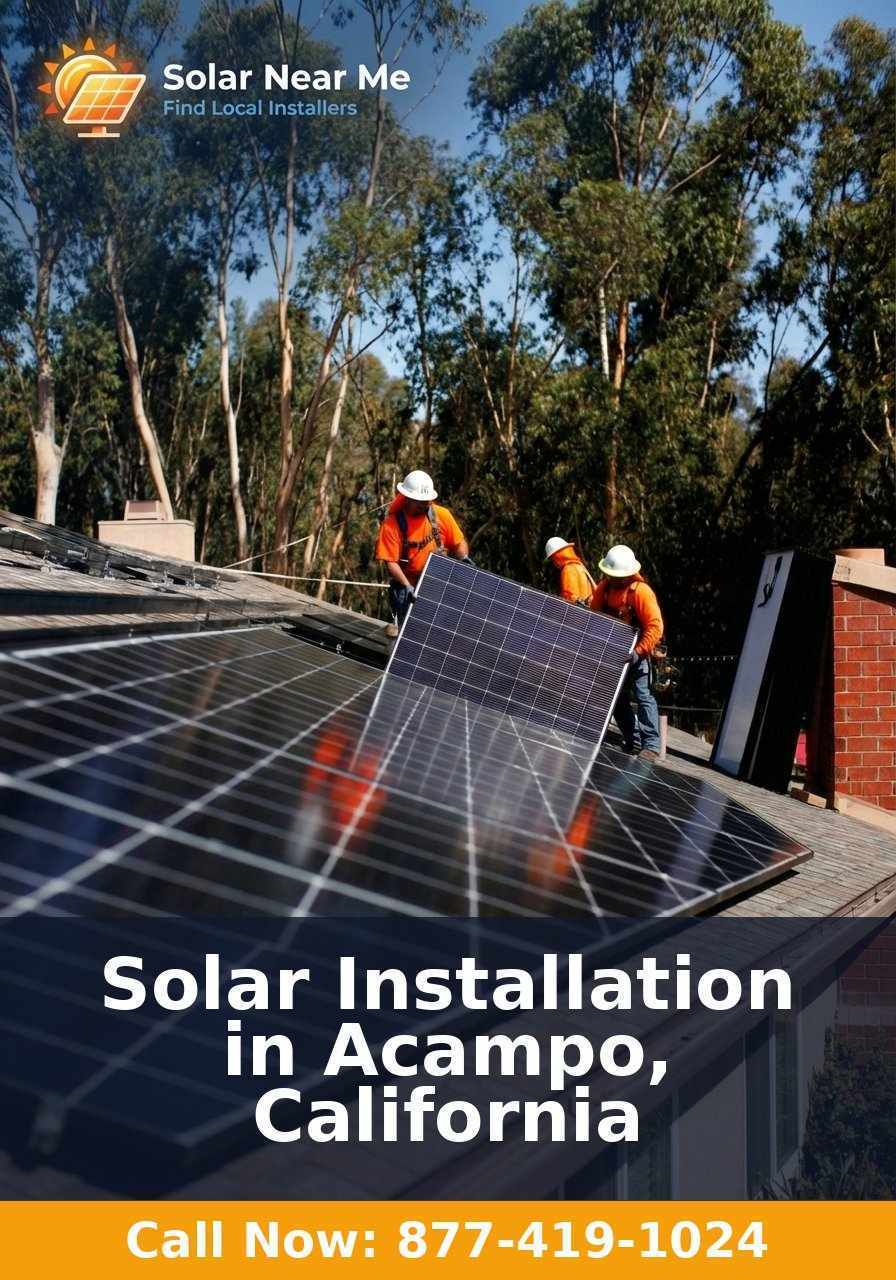 Solar Installation in Acampo, California - Professional solar panel installation services