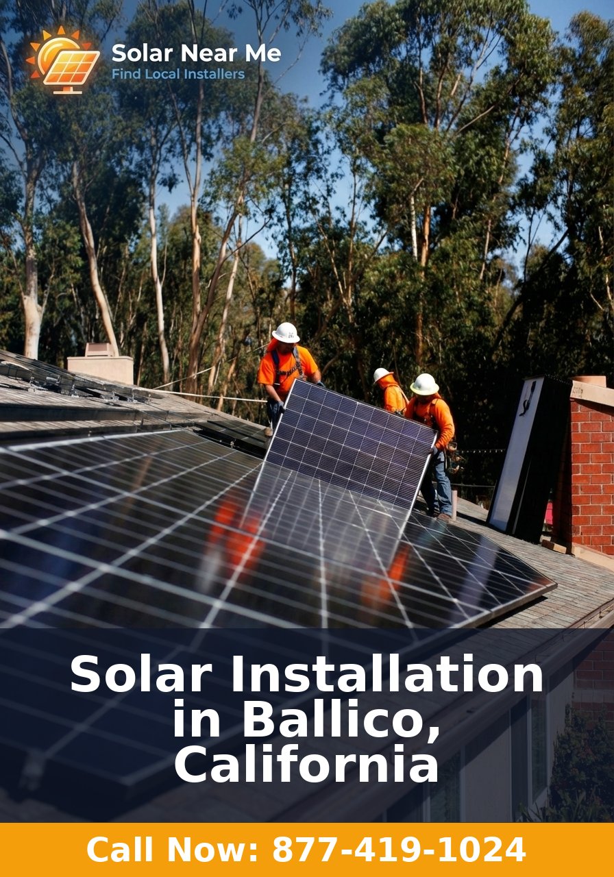 Solar Installation in Ballico, California - Professional solar panel installation services