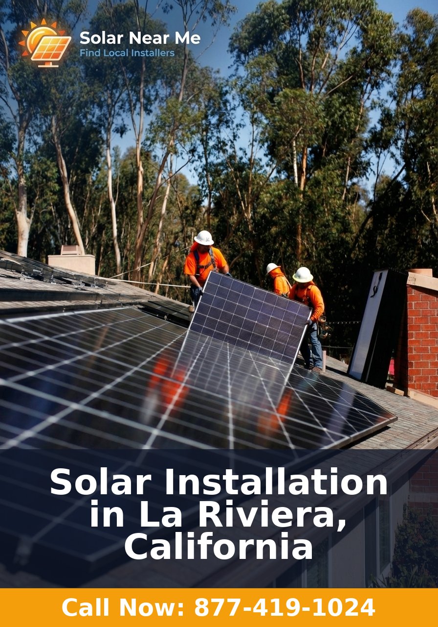 Solar Installation in La Riviera, California - Professional solar panel installation services