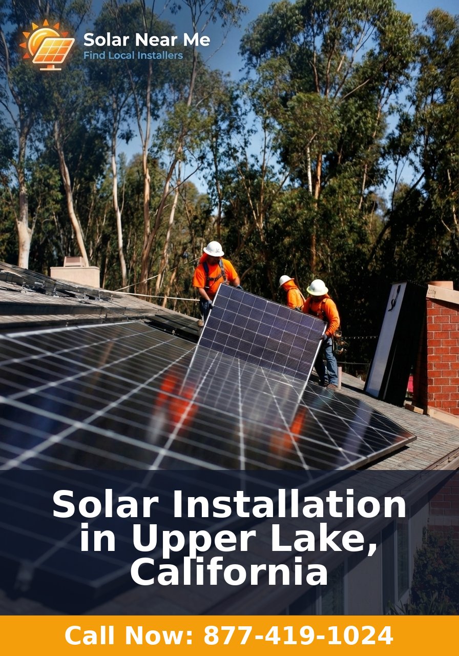 Solar Installation in Upper Lake, California - Professional solar panel installation services