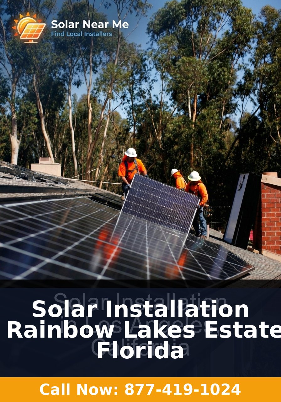 Solar Installation in Rainbow Lakes Estates, Florida - Professional solar panel installation services