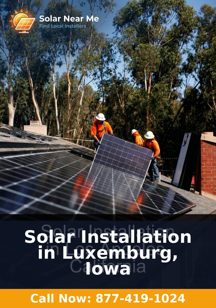 Solar Installation in Luxemburg, Iowa - Professional solar panel installation services