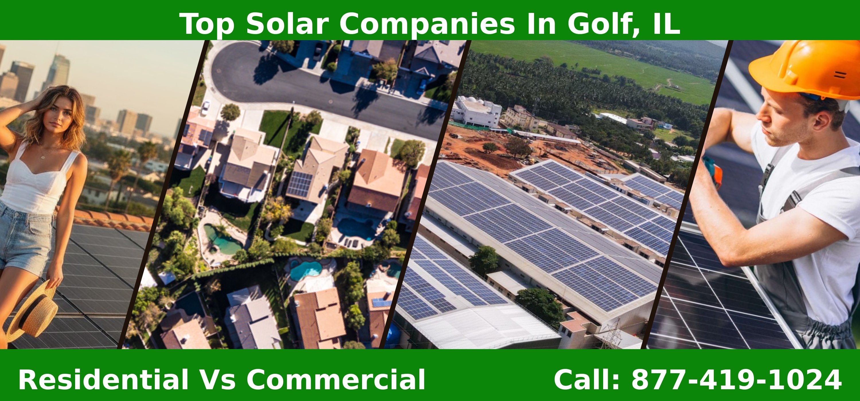 Top Solar Companies in Golf, IL - Residential vs Commercial