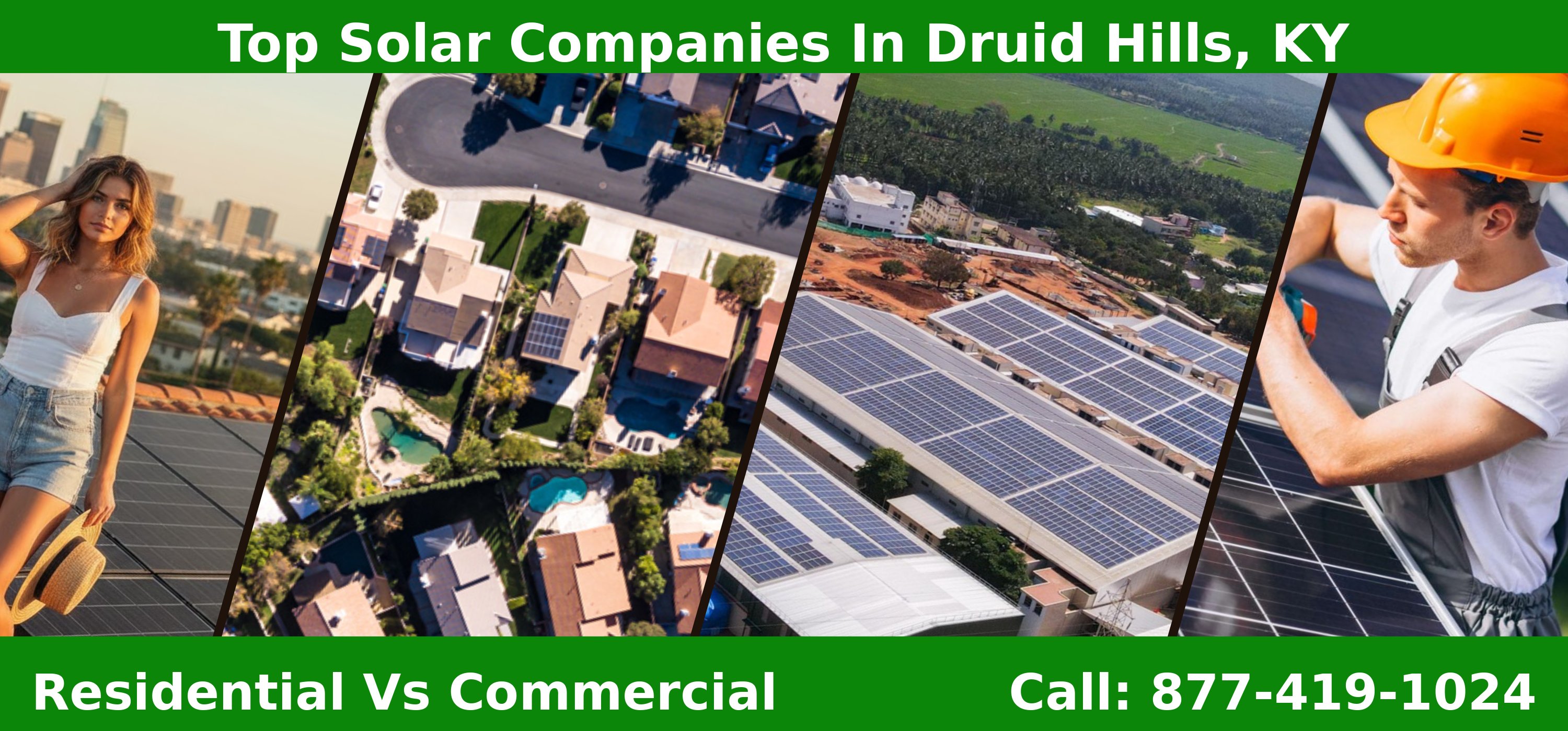Top Solar Companies in Druid Hills, KY - Residential vs Commercial
