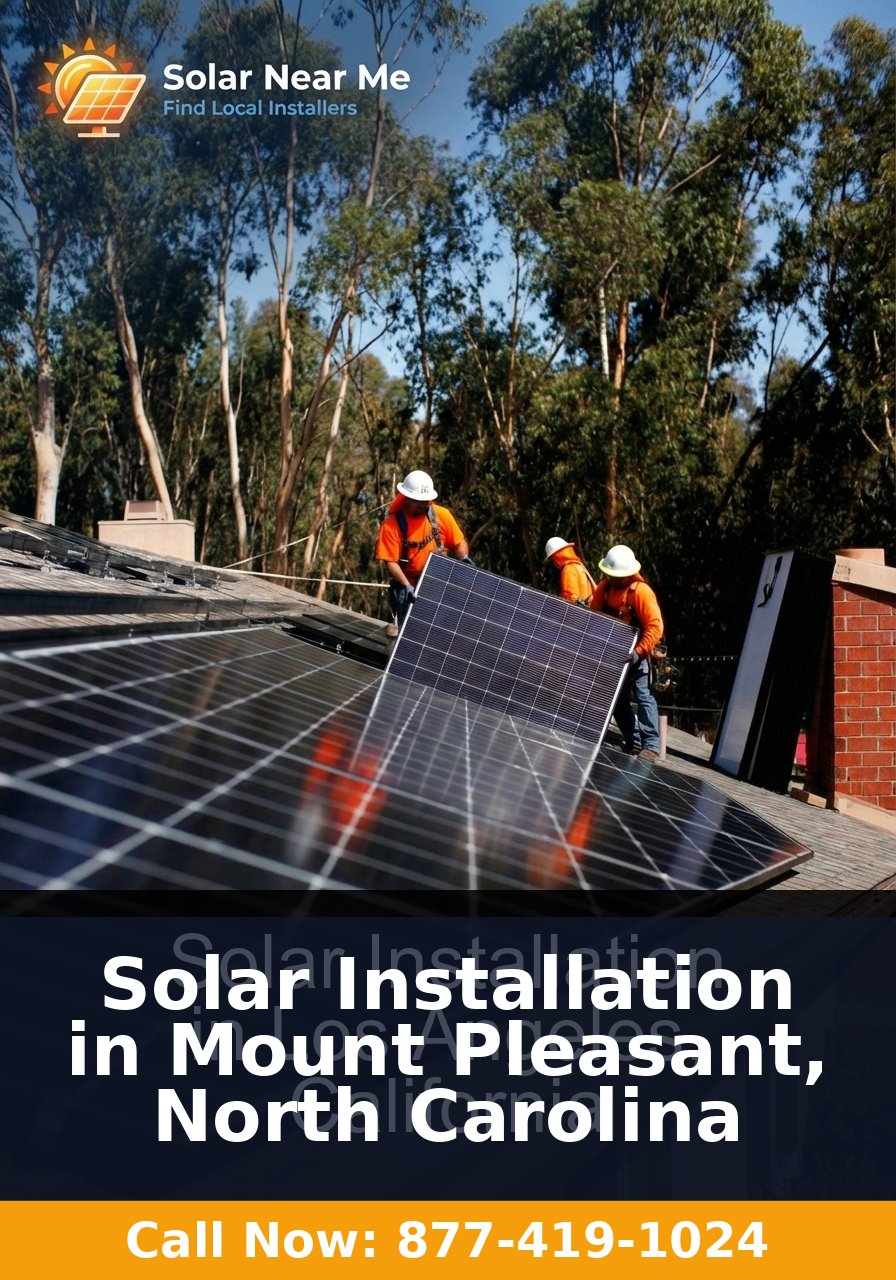 Solar Installation in Mount Pleasant, North Carolina - Professional solar panel installation services