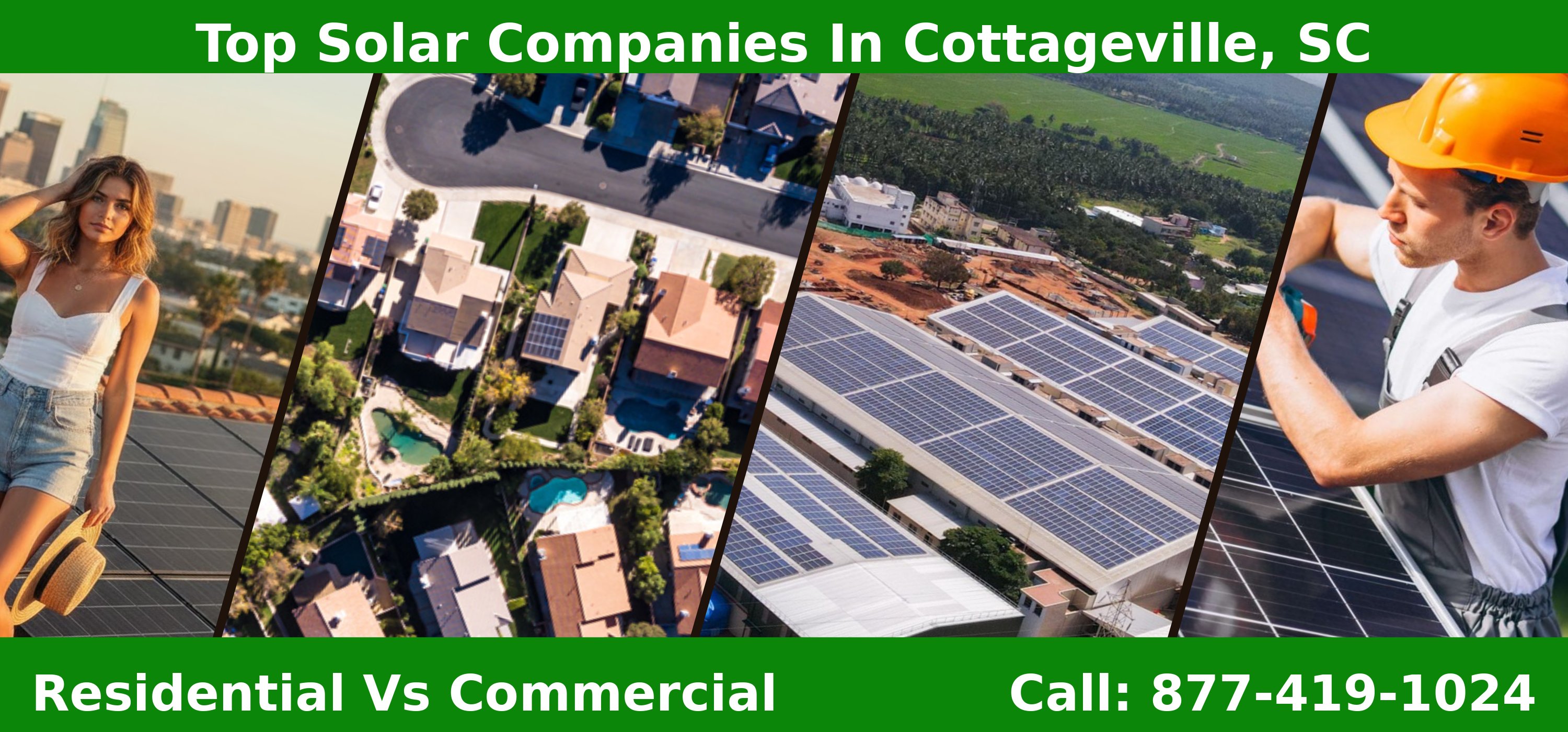 Top Solar Companies in Cottageville, SC - Residential vs Commercial