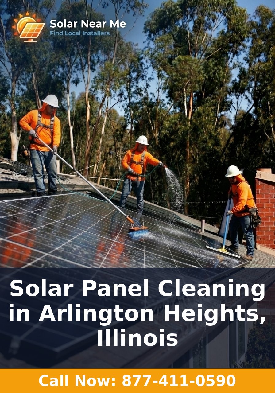 Solar Panel Cleaning in Arlington Heights, Illinois