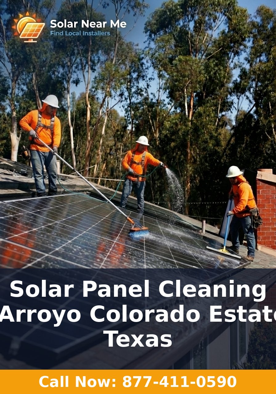 Solar Panel Cleaning in Arroyo Colorado Estates, Texas