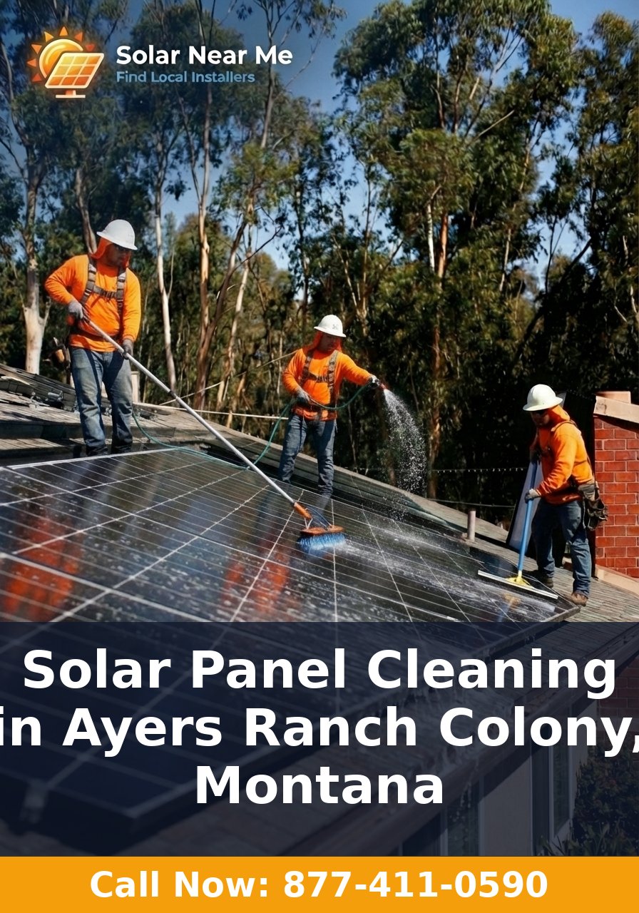 Solar Panel Cleaning in Ayers Ranch Colony, Montana
