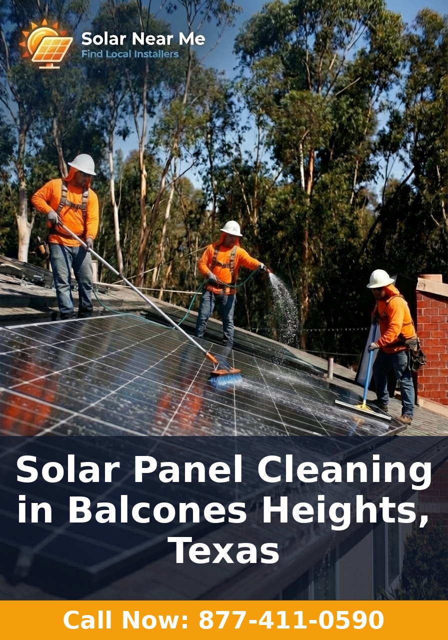 Solar Panel Cleaning in Balcones Heights, Texas