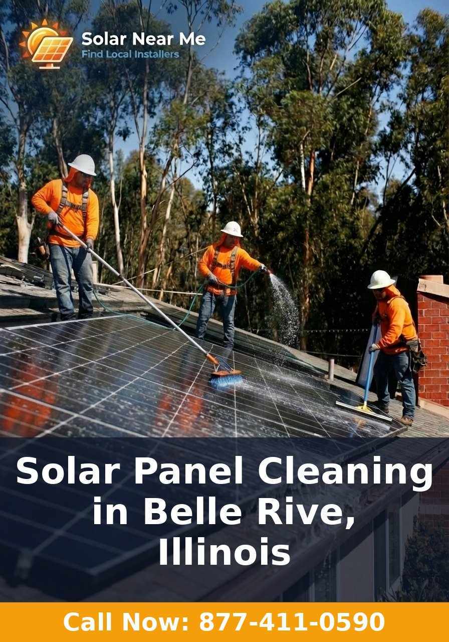Solar Panel Cleaning in Belle Rive, Illinois