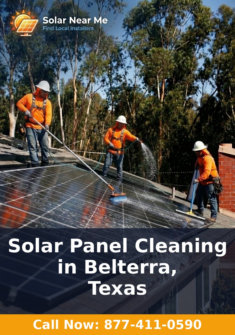 Solar Panel Cleaning in Belterra, Texas