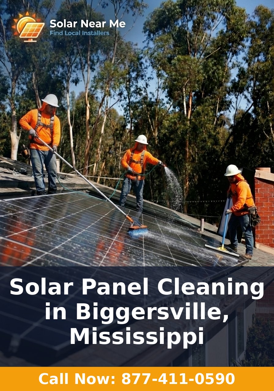 Solar Panel Cleaning in Biggersville, Mississippi