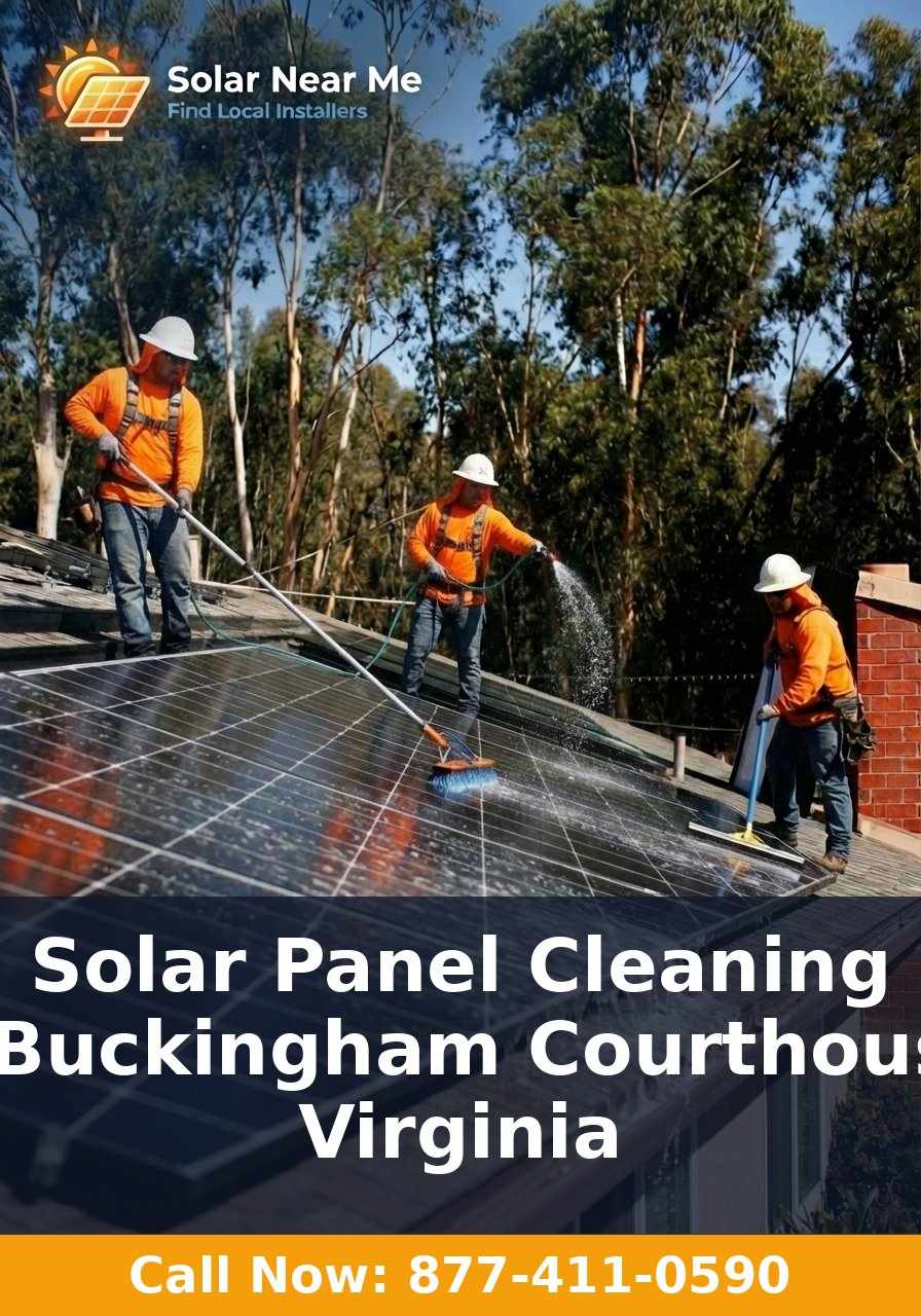 Solar Panel Cleaning in Buckingham Courthouse, Virginia