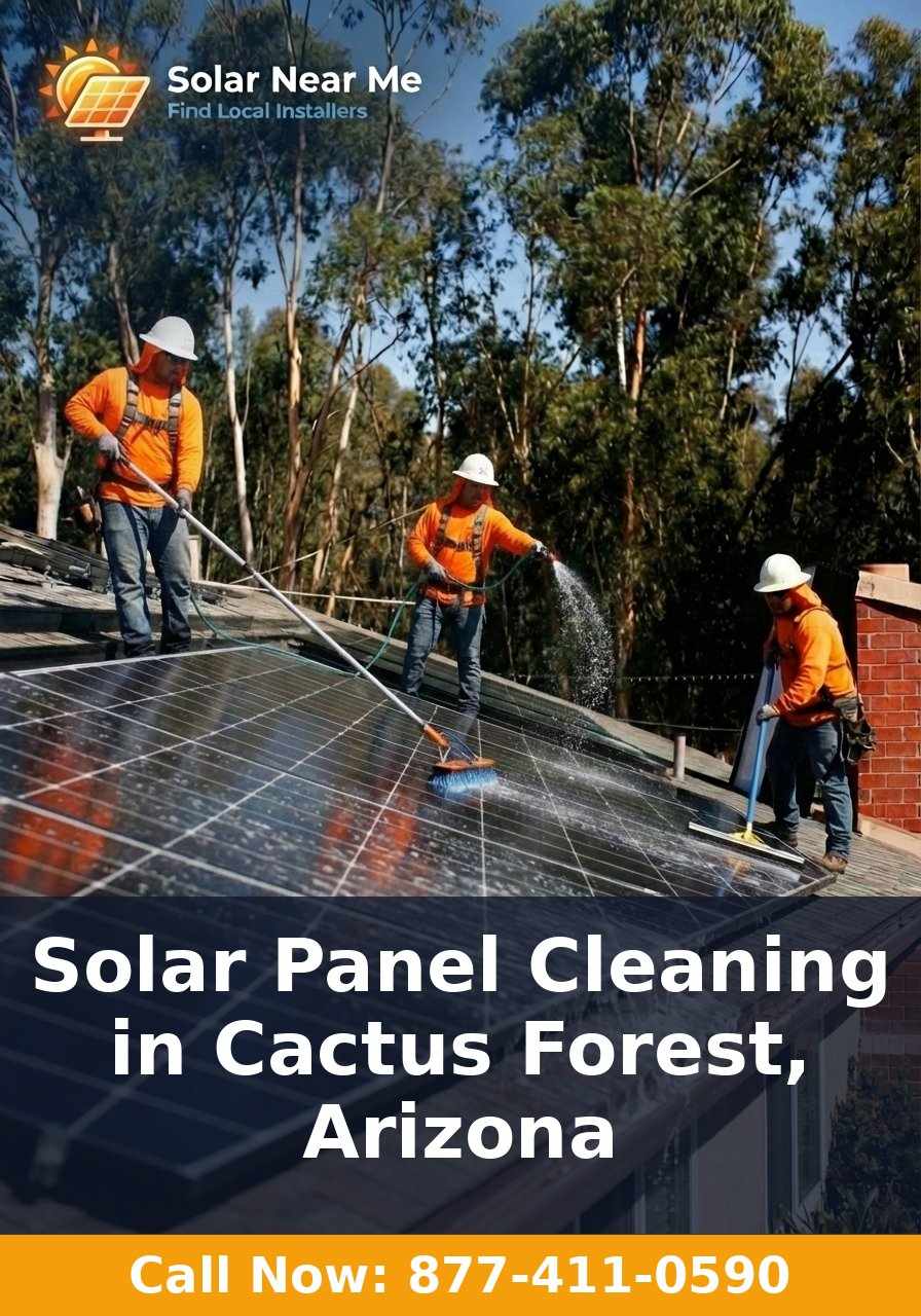 Solar Panel Cleaning in Cactus Forest, Arizona