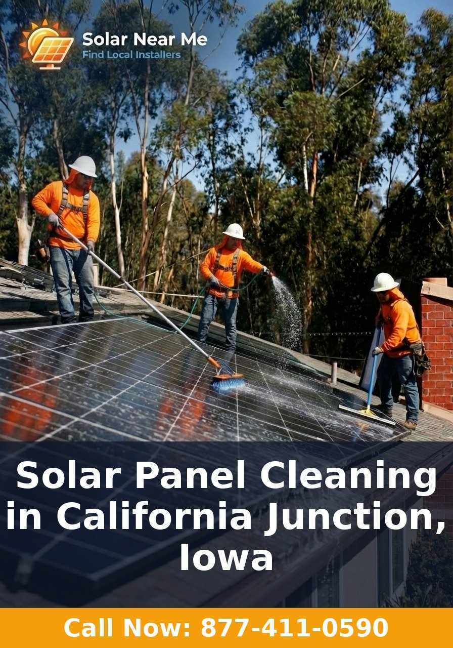Solar Panel Cleaning in California Junction, Iowa