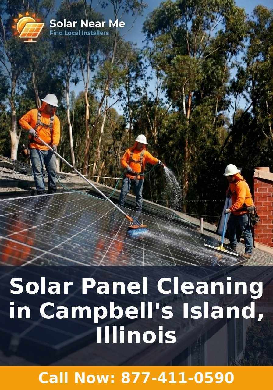 Solar Panel Cleaning in Campbell's Island, Illinois