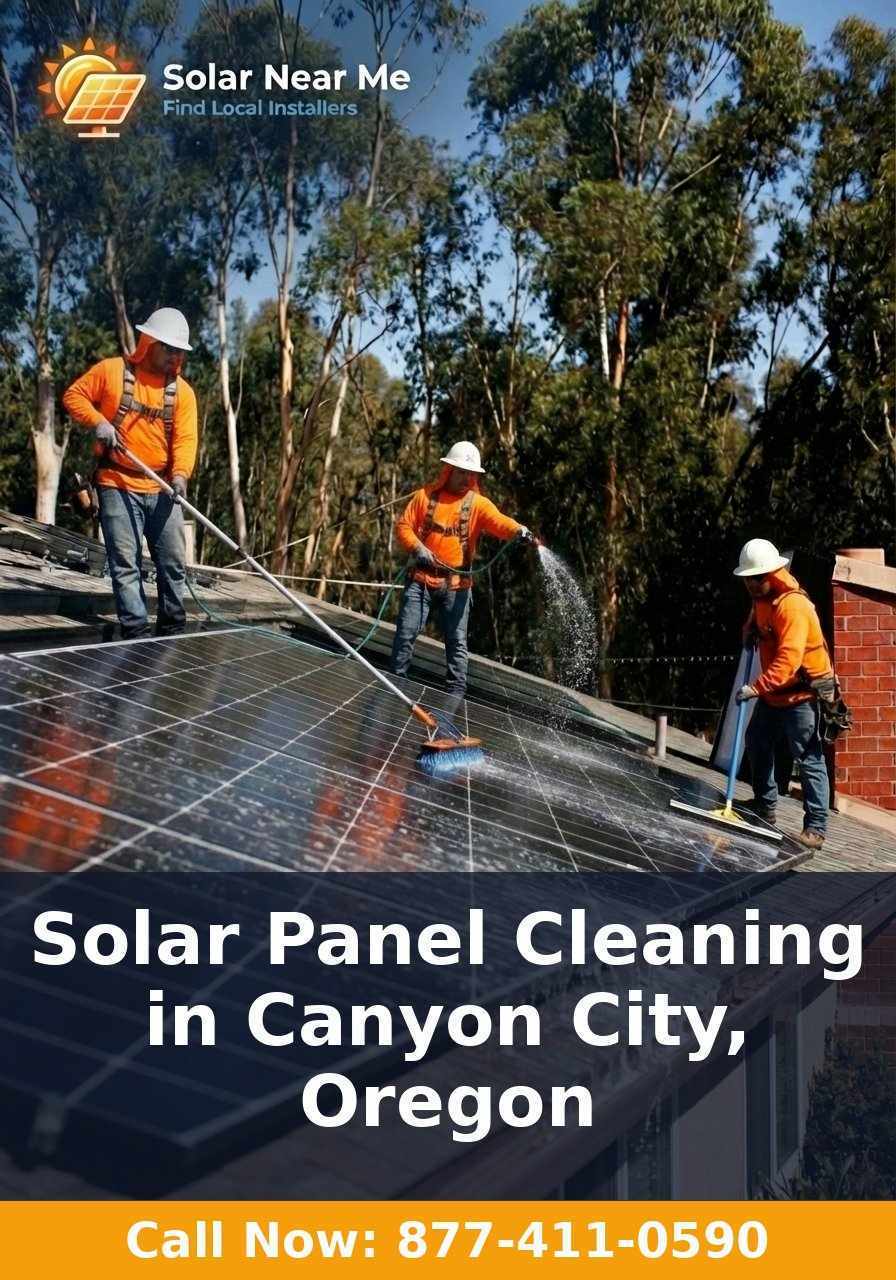 Solar Panel Cleaning in Canyon City, Oregon
