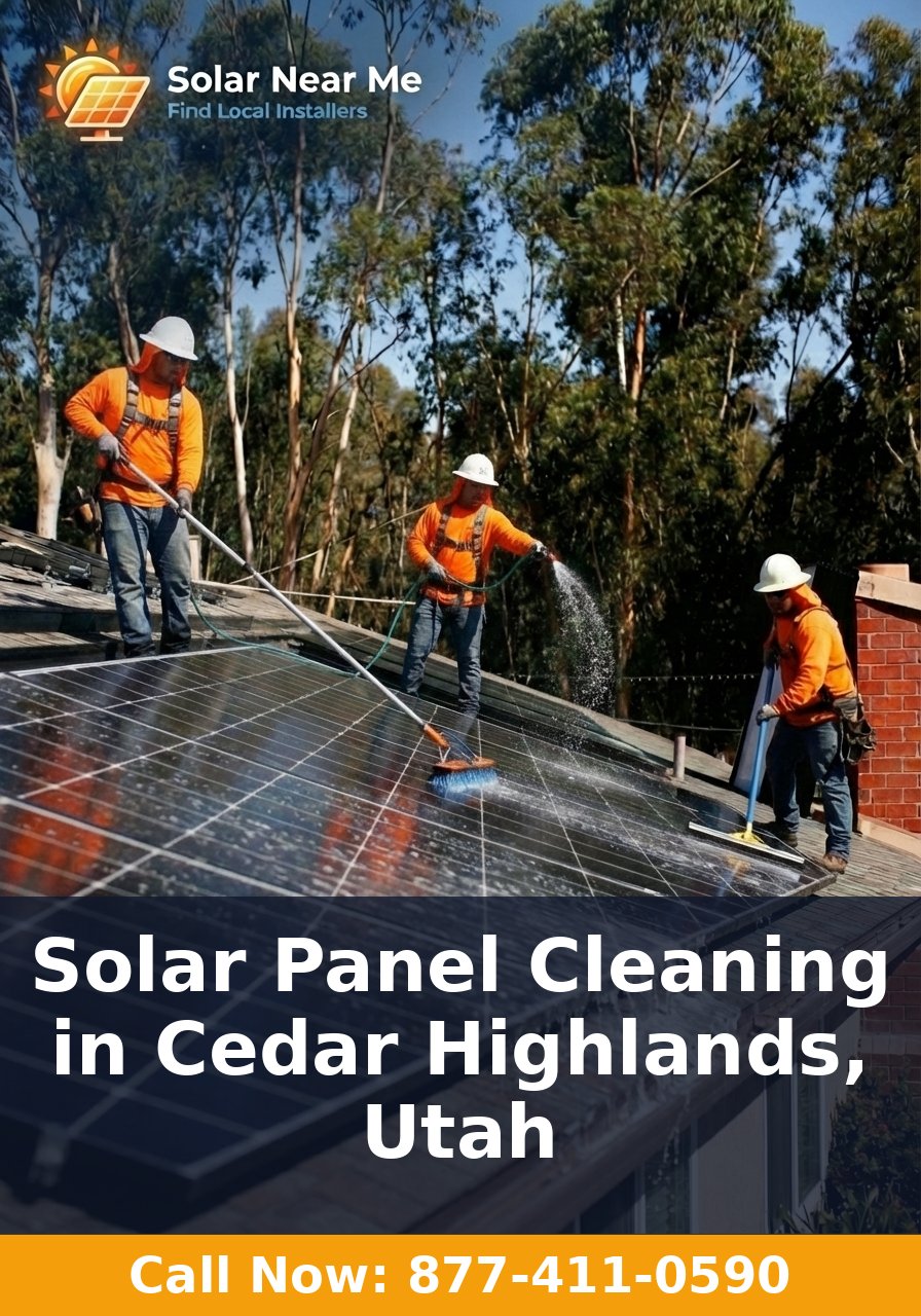 Solar Panel Cleaning in Cedar Highlands, Utah