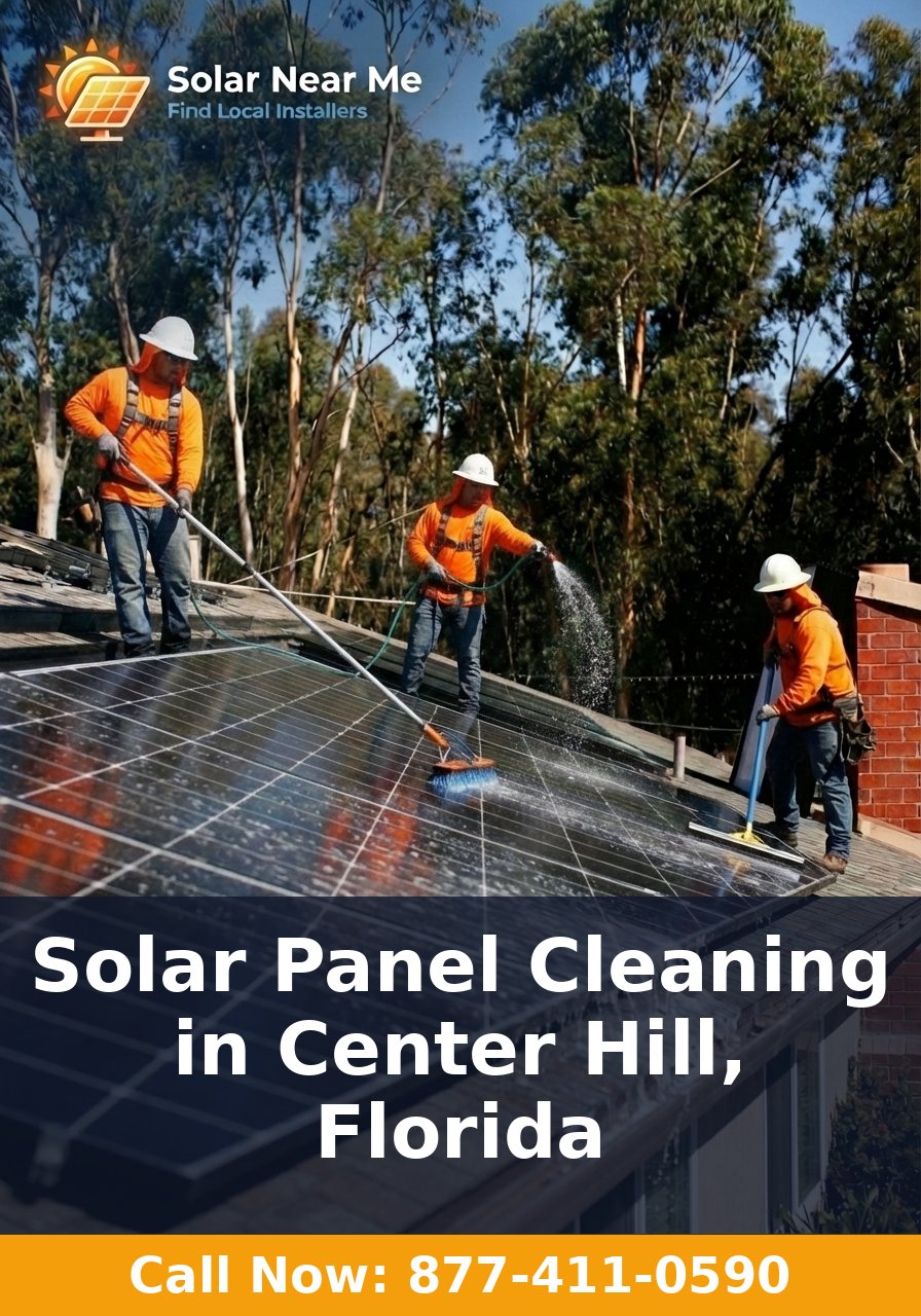 Solar Panel Cleaning in Center Hill, Florida