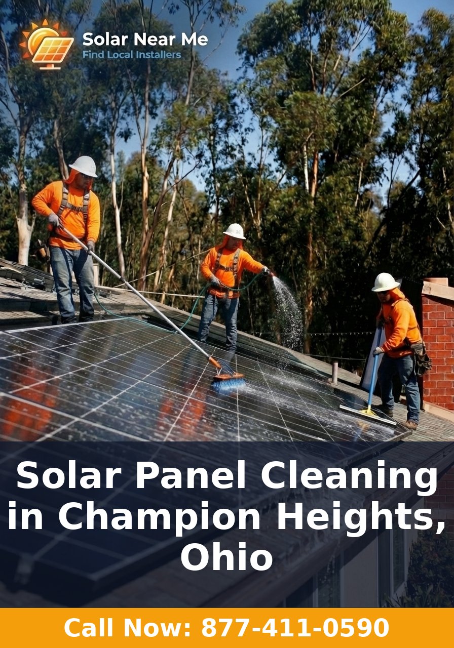 Solar Panel Cleaning in Champion Heights, Ohio