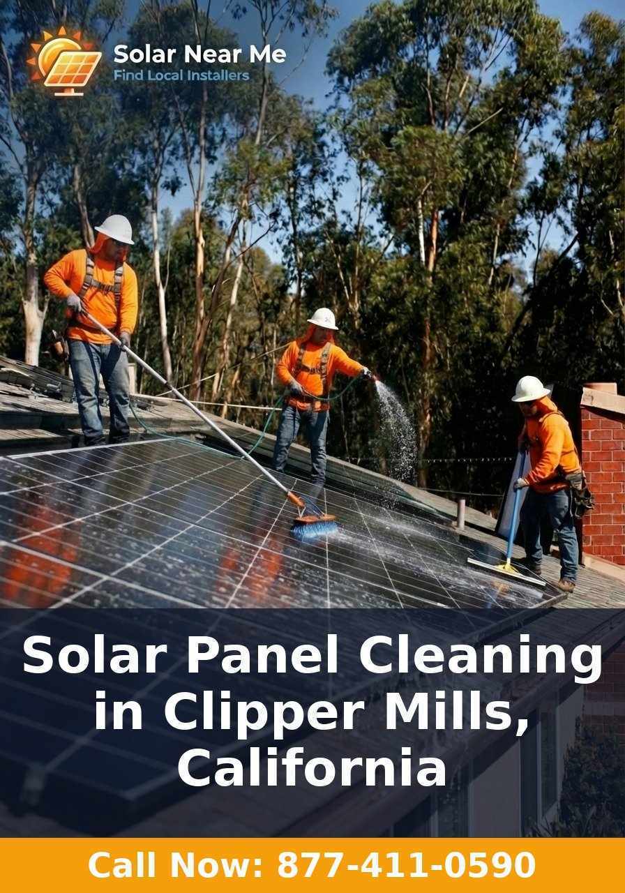 Solar Panel Cleaning in Clipper Mills, California
