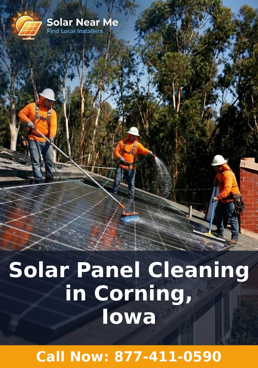 Solar Panel Cleaning in Corning, Iowa
