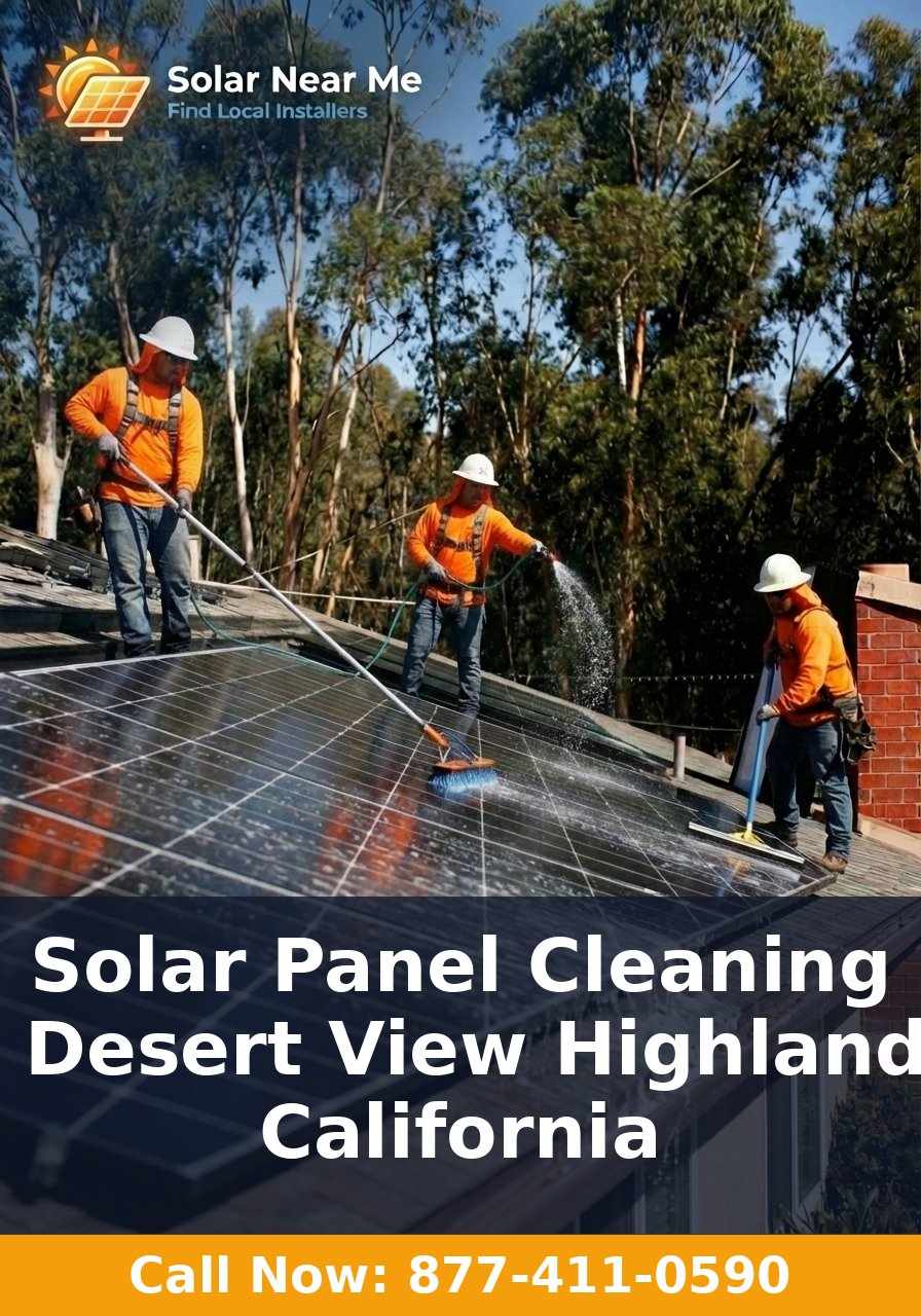 Solar Panel Cleaning in Desert View Highlands, California