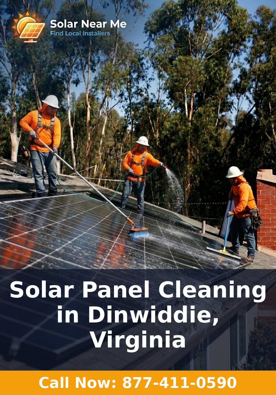 Solar Panel Cleaning in Dinwiddie, Virginia