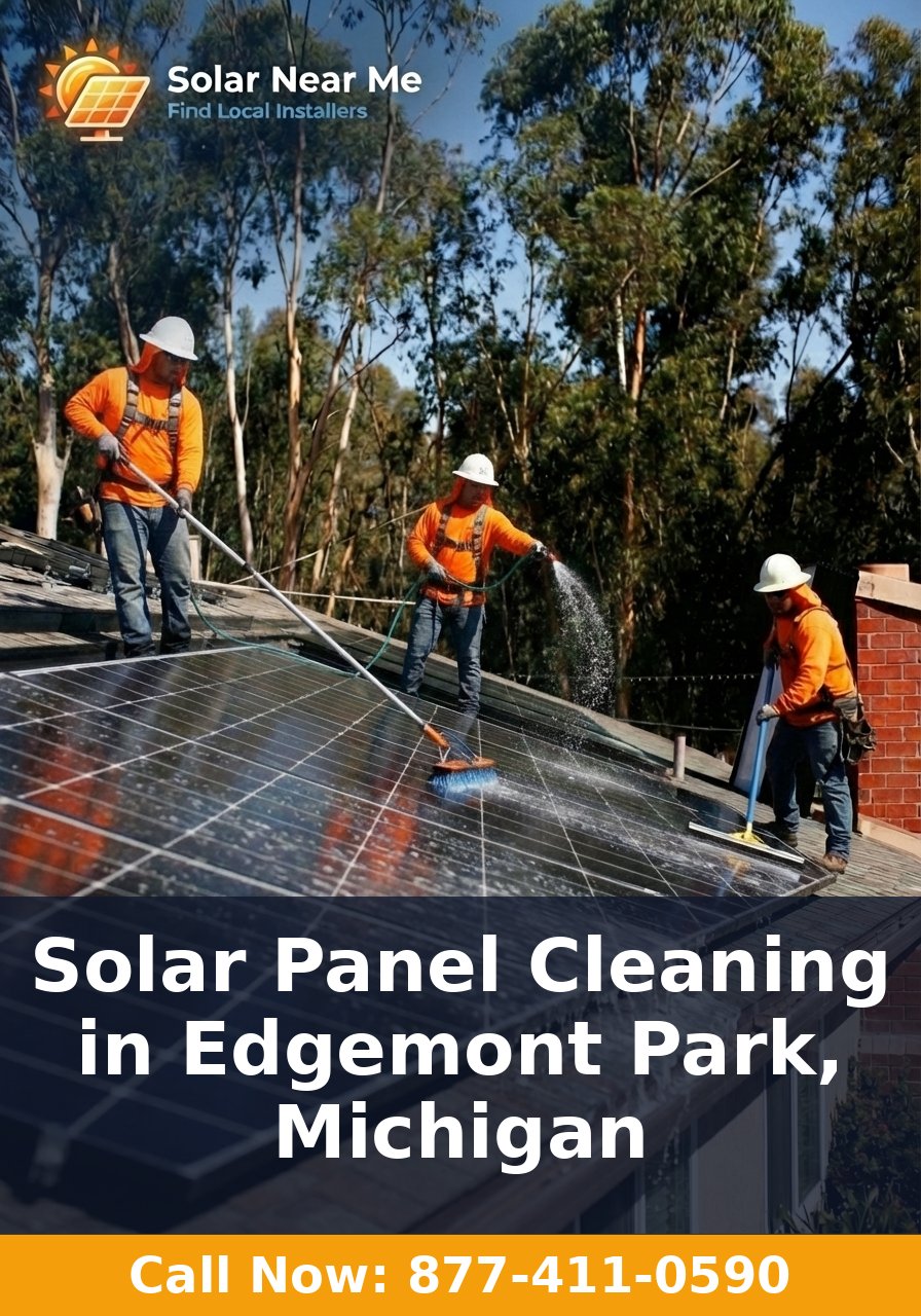Solar Panel Cleaning in Edgemont Park, Michigan