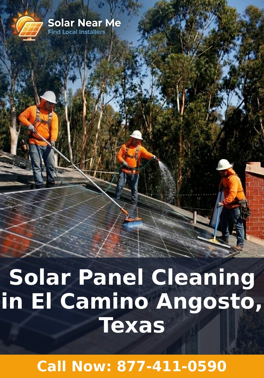 Solar Panel Cleaning in El Camino Angosto, Texas