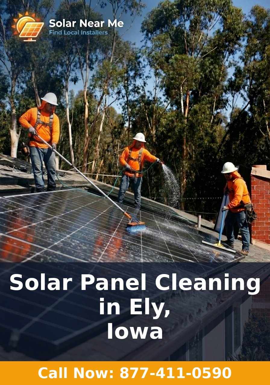 Solar Panel Cleaning in Ely, Iowa