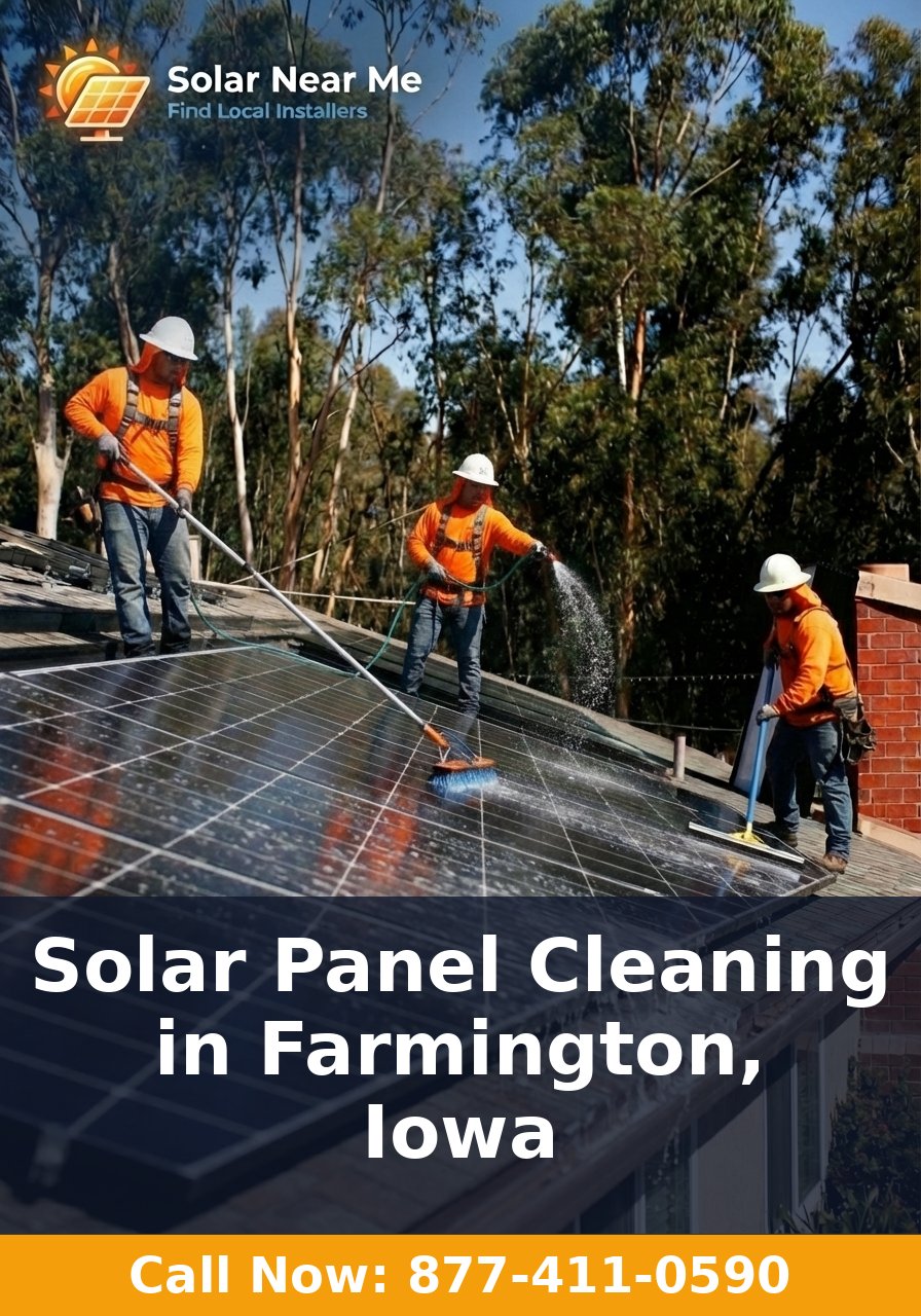 Solar Panel Cleaning in Farmington, Iowa