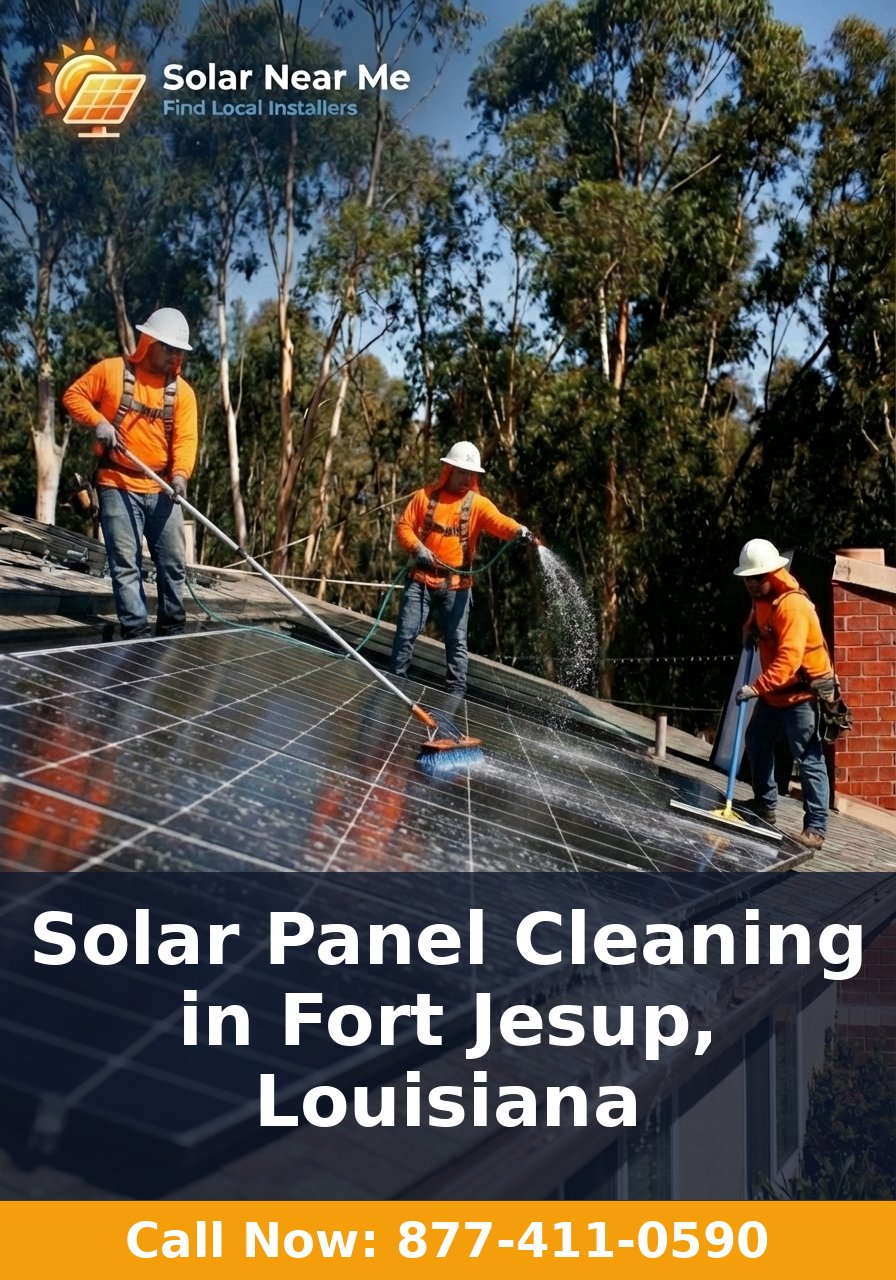 Solar Panel Cleaning in Fort Jesup, Louisiana