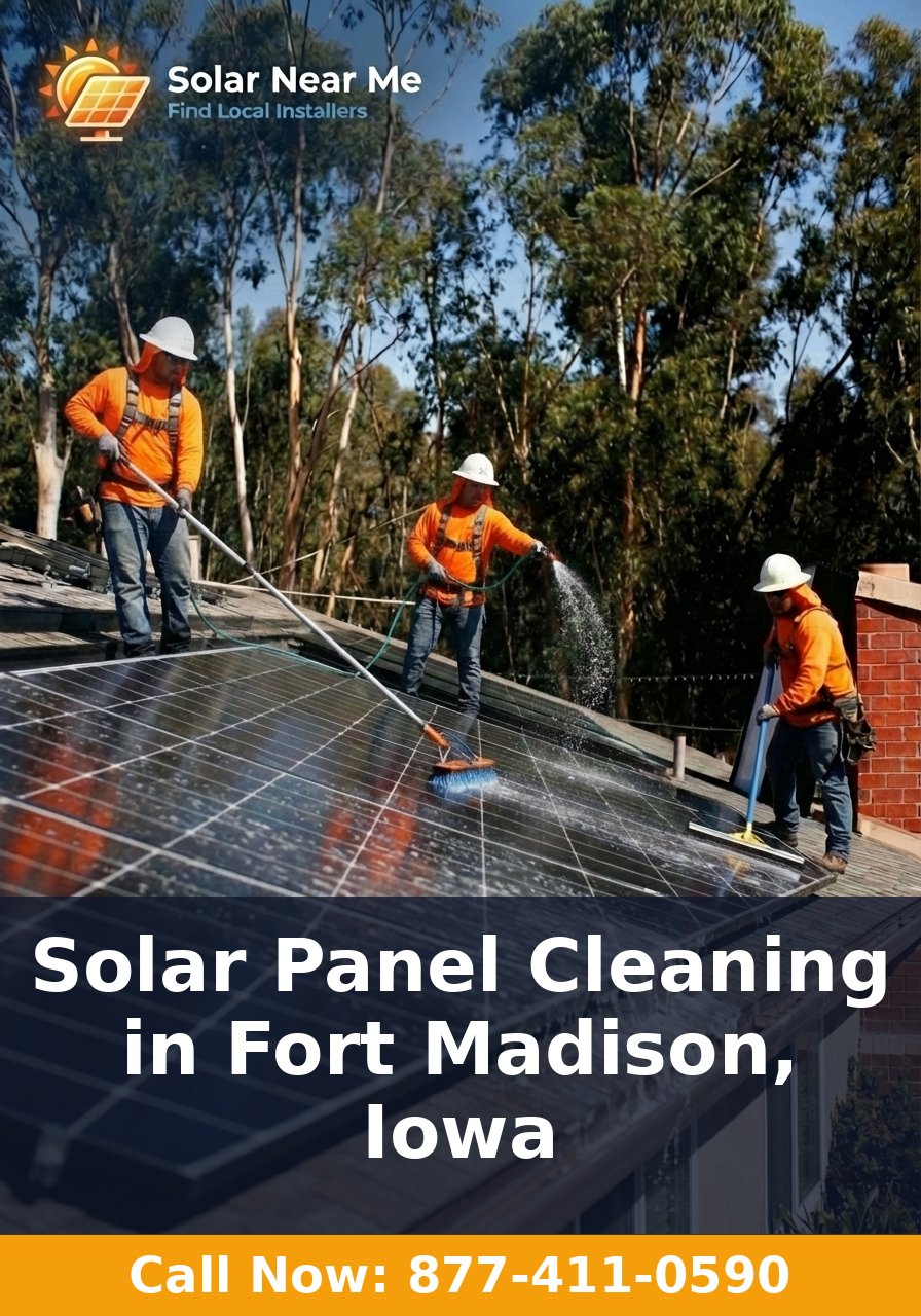 Solar Panel Cleaning in Fort Madison, Iowa