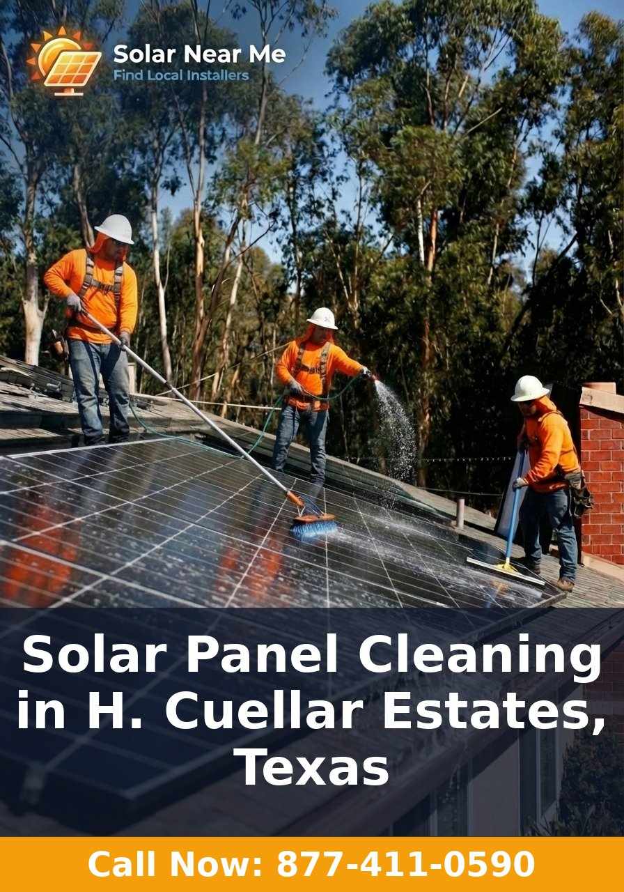 Solar Panel Cleaning in H. Cuellar Estates, Texas