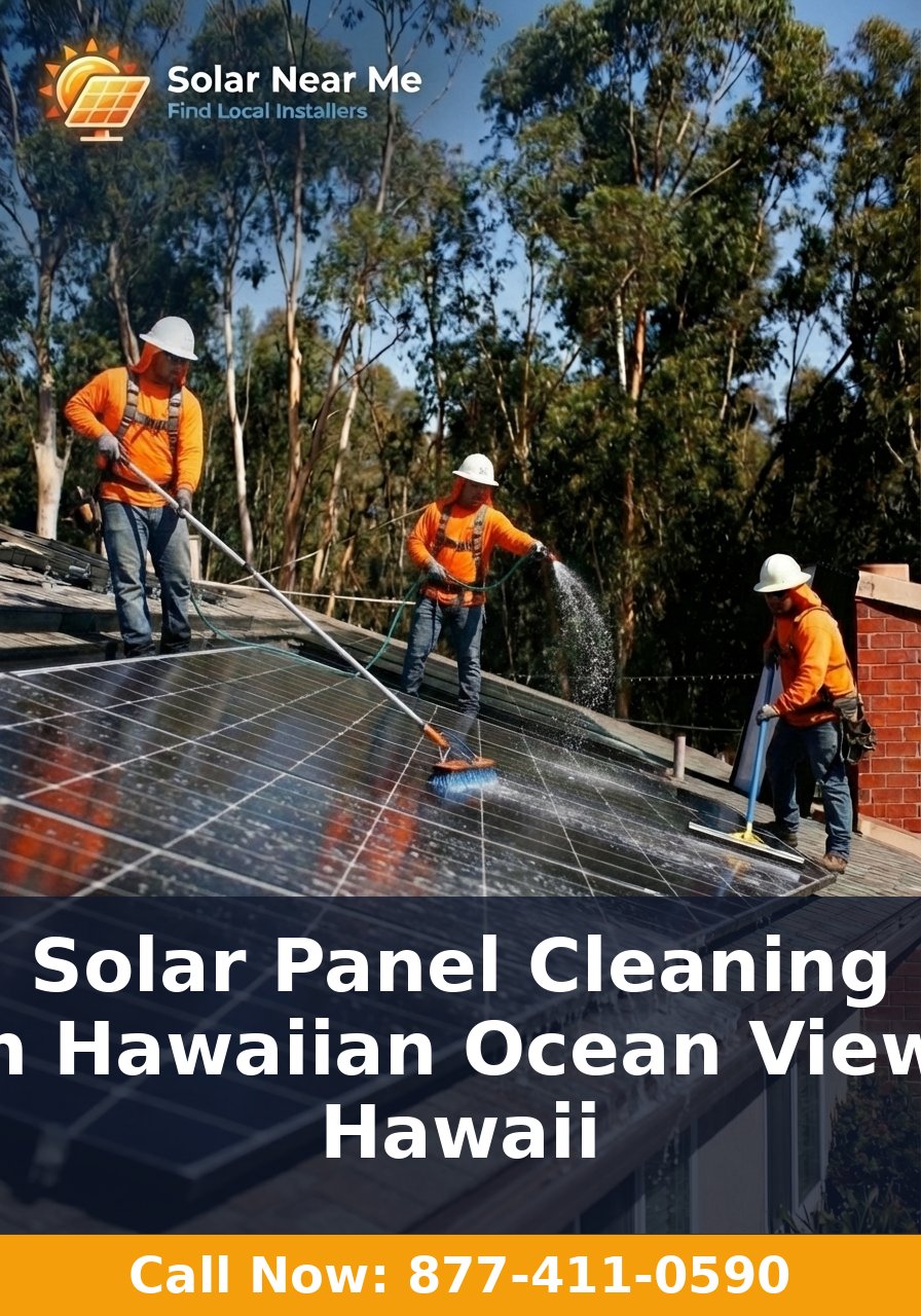 Solar Panel Cleaning in Hawaiian Ocean View, Hawaii