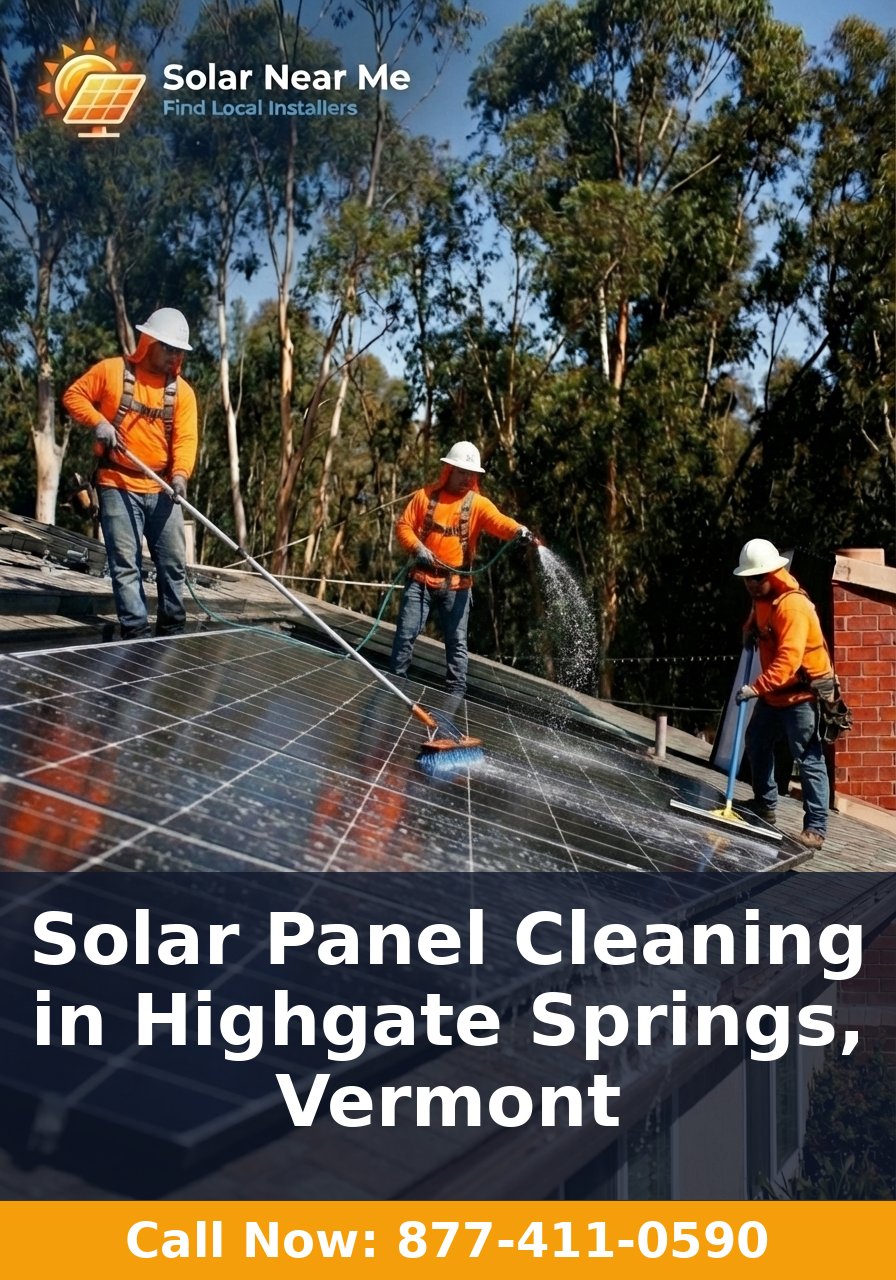 Solar Panel Cleaning in Highgate Springs, Vermont