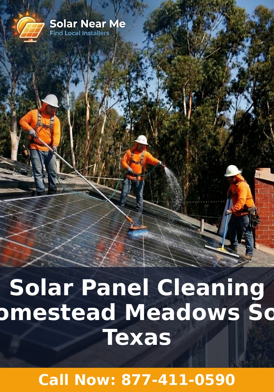 Solar Panel Cleaning in Homestead Meadows South, Texas