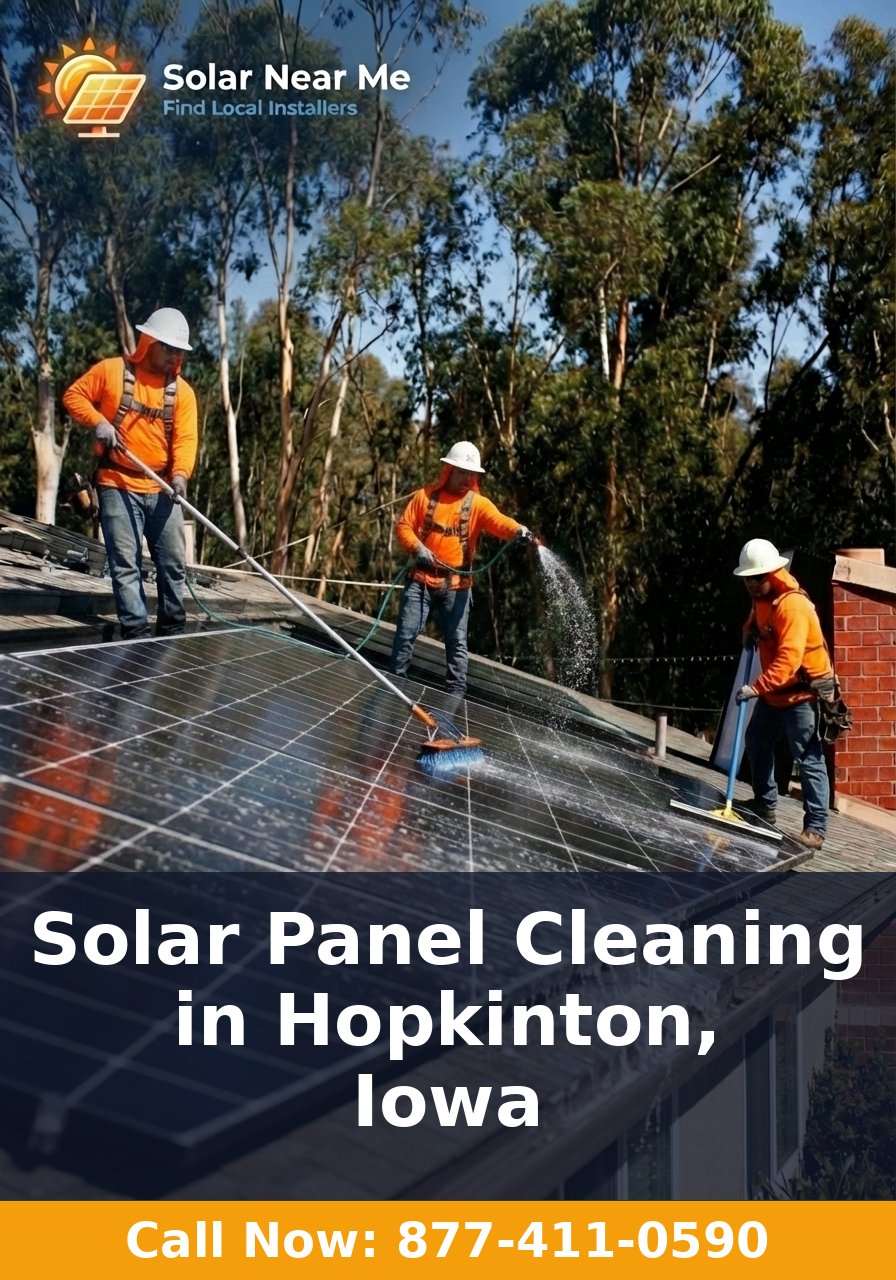 Solar Panel Cleaning in Hopkinton, Iowa