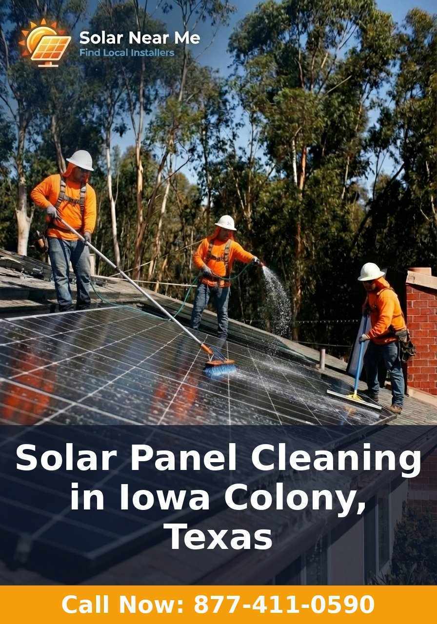 Solar Panel Cleaning in Iowa Colony, Texas