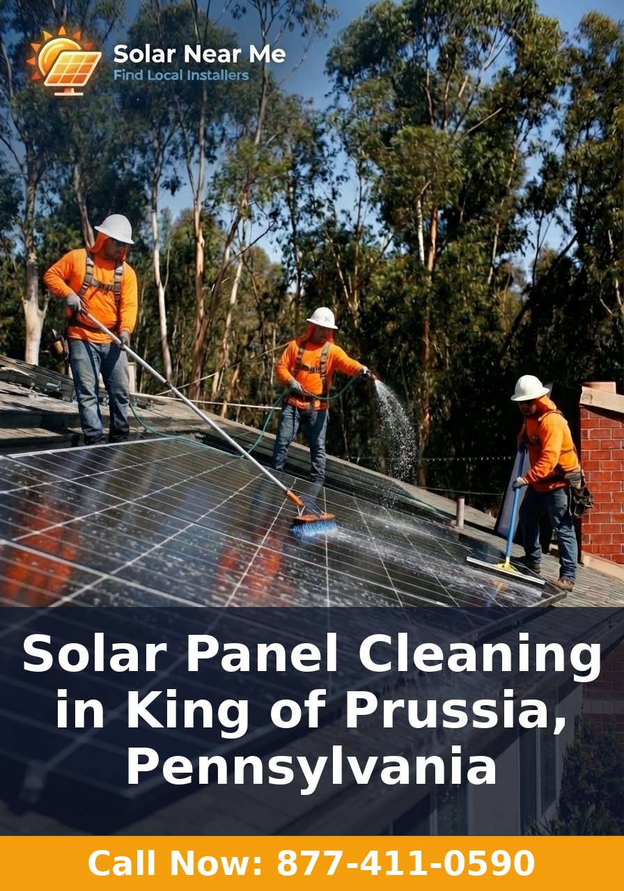 Solar Panel Cleaning in King of Prussia, Pennsylvania