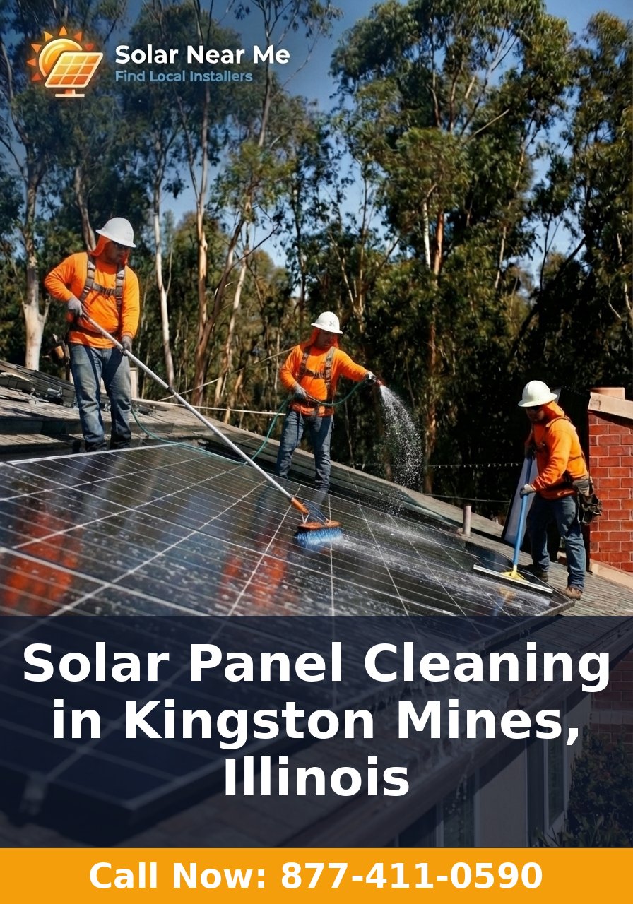 Solar Panel Cleaning in Kingston Mines, Illinois