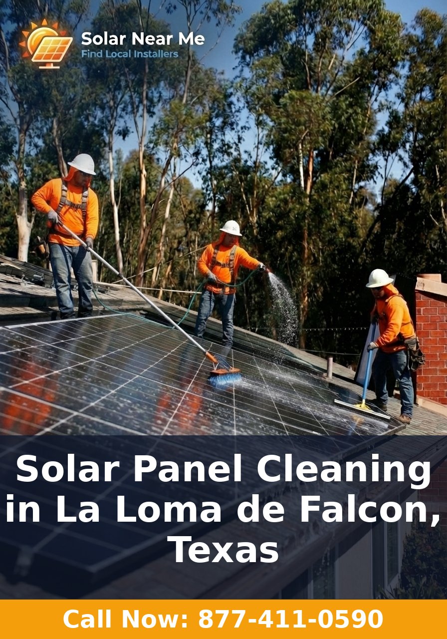 Solar Panel Cleaning in La Loma de Falcon, Texas