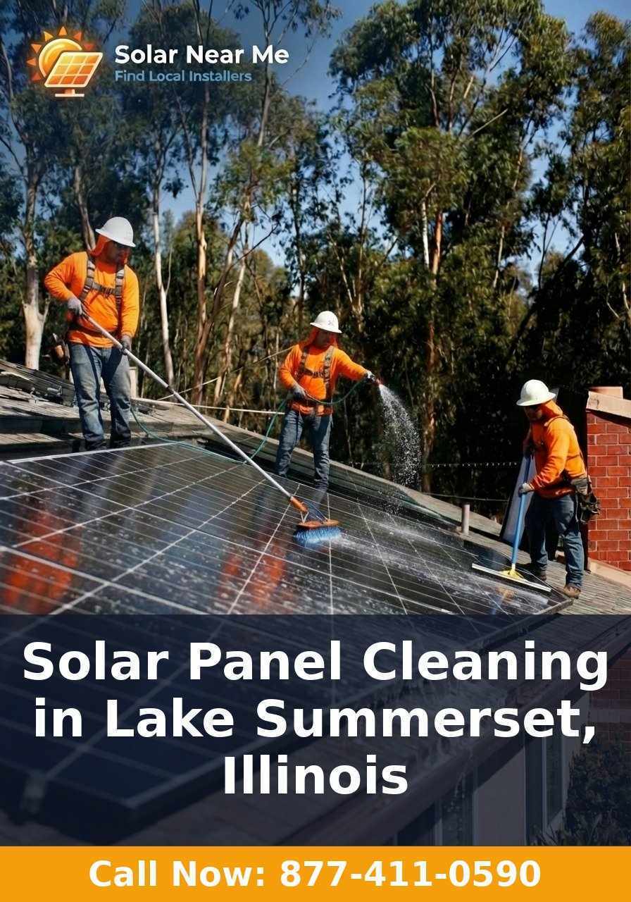 Solar Panel Cleaning in Lake Summerset, Illinois