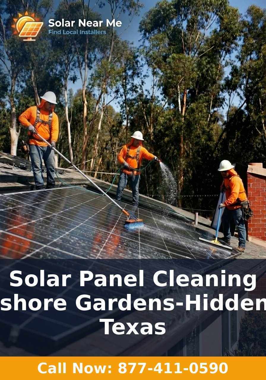 Solar Panel Cleaning in Lakeshore Gardens-Hidden Acres, Texas