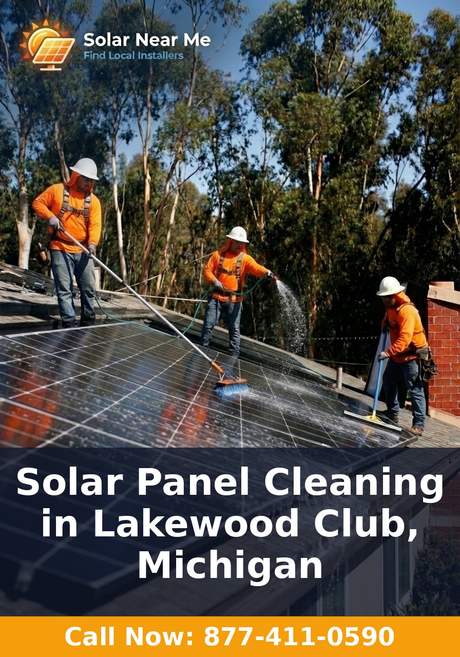 Solar Panel Cleaning in Lakewood Club, Michigan
