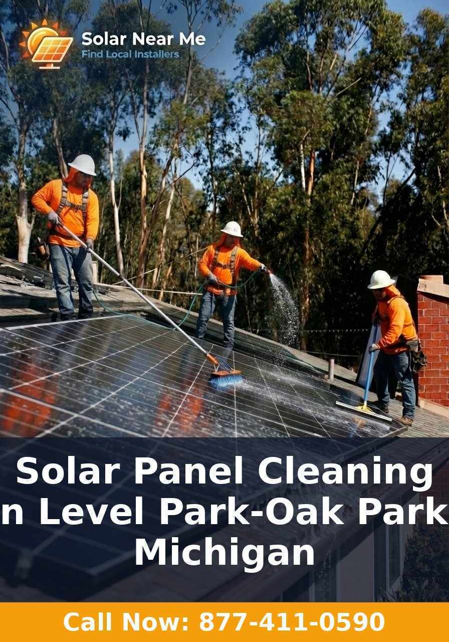 Solar Panel Cleaning in Level Park-Oak Park, Michigan