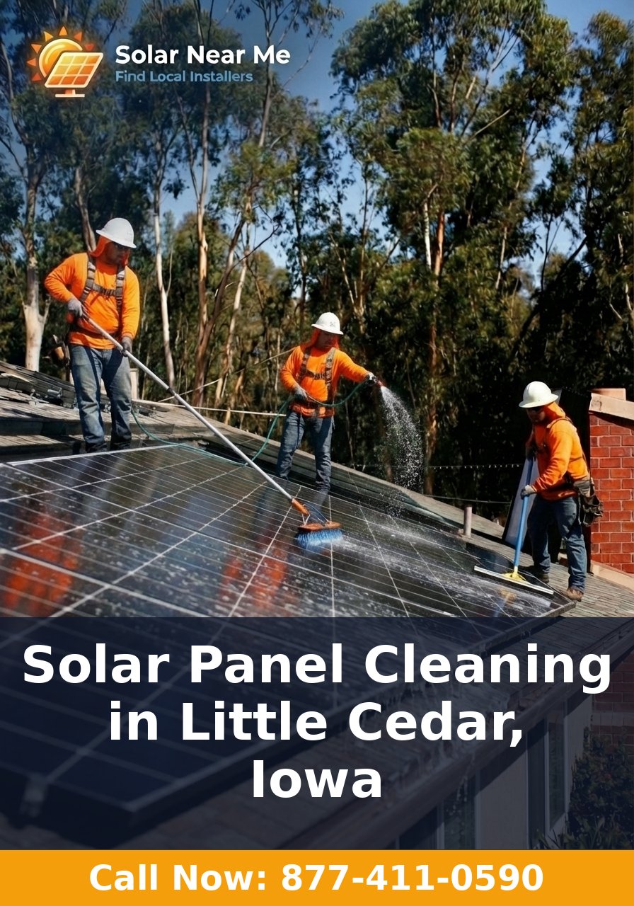 Solar Panel Cleaning in Little Cedar, Iowa