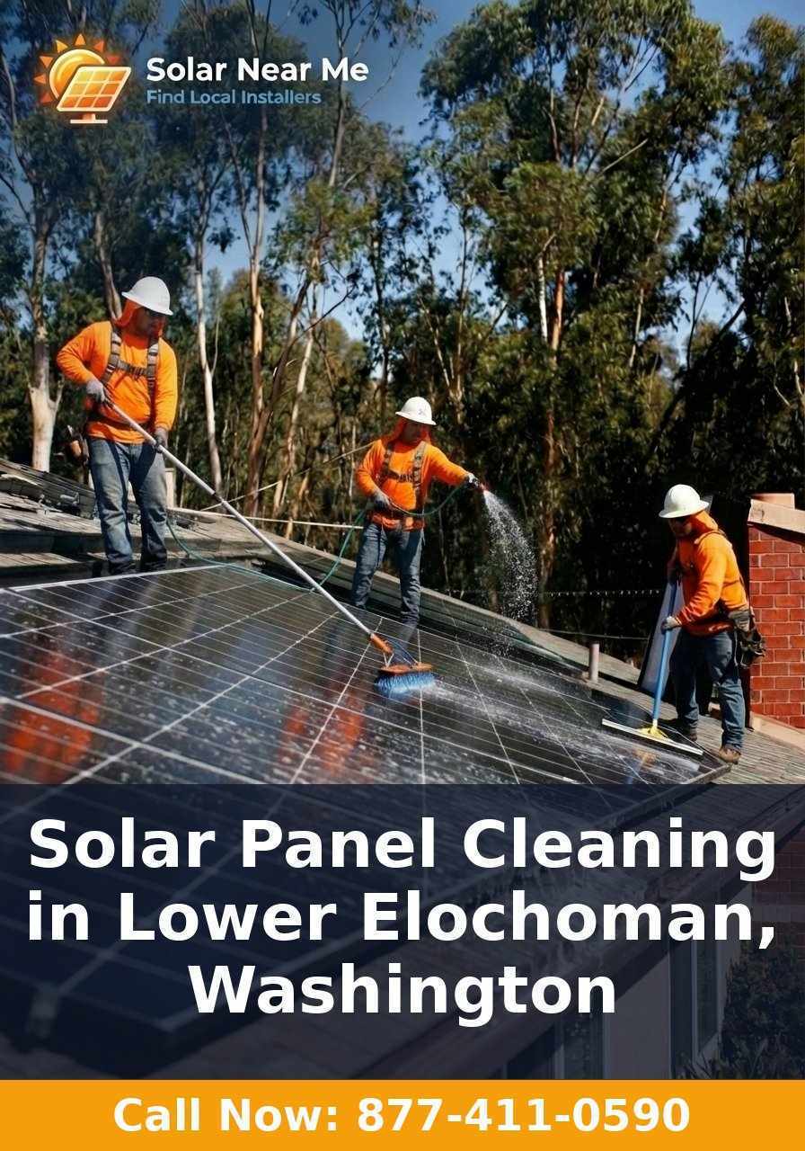 Solar Panel Cleaning in Lower Elochoman, Washington